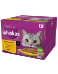 Whiskas su vi&scaron;tiena, antiena, pauk&scaron;tiena ir kalakutiena, 48x85 g