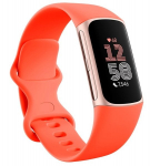 I&scaron;manioji apyrankė Fitbit Charge 6 Coral/Champagne Gold