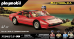 PLAYMOBIL 71343 Magnum Ferrari 308GT, Klasikiniai automobiliai, Suaugusiesiems, Kolekcinis automobilis, 48 vnt.
