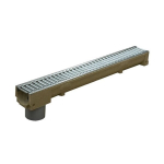Drenažo latakas su &Oslash; 110 mm vamzdžiu Stora Drain Home, 1 m