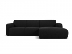 Keturvietė de&scaron;ininė sofa Windsor & Co Lola, 250x170x72 cm, juoda