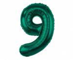 Folinis balionas, numeris 9, žalias, 85 cm