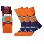 Kojinės vyrams Bisoks 12261, oranžinės, 3 poros
