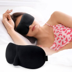 3D miego kaukė unisex, juoda