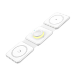 Bevielis įkroviklis Essager 'Nuo 3in1' baltas 15W (iPhone / Apple Watch / Airpods / Night Lamp)