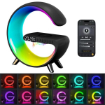 I&scaron;manusis RGB įkroviklis su žadintuvu, laikrodžiu ir garsiakalbio funkcija Livman NL69