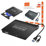 I&scaron;orinis ne&scaron;iojamasis diskų įra&scaron;ymo įrenginys DVD CD grotuvas 2in1 USB-C Zenwire ECD829-Y