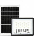 Saulės LED prožektorius BLOW su judesio ir sutemų jutikliu, IP65, 30W, valdymas pulteliu