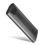 I&scaron;orinio kietojo disko dėklas Axagon EEM2-GTS2 SSD dėklas M.2 juodas, palaiko PCI Express ir SATA, su USB jungtimi