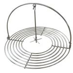Kepsninės grotelės Kamado Media E-21 BBQ, sidabrinės
