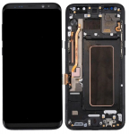 LCD + jutiklinis ekranas Samsung Galaxy S8 PLUS G955 G955F Incell rėmelis juodas