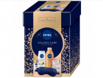 Dovanų rinkinys NIVEA Golden Care Skincare Moments Q10 stangrinamasis bronzinis kūno losjonas, du&scaron;o želė su taukmedžio sviestu, antiperspirantas