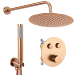 Įleidžiamas du&scaron;o komplektas Rea LUNGO COPPER BRUSH BOX