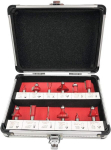 Medienos profilių frezų rinkinys 12gb D8mm ALU Beast