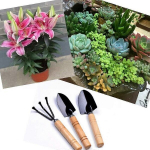 &bdquo;Mini Garden Plant Pot&ldquo; 3 dalių sodininkystės įrankiai Mažos kastuos/grėblio/kastuvo didmeninės sodo gėlės, mėsa, sodo įrankiai, maži kastuvai, geležies grėbliai, sodas