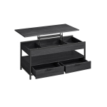 Kavos staliukas 100x50x(48-63)cm, Kohvilaud, elutoalaud, 50 x 100 cm, antratsiithall