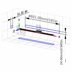 IKO&AXPB Auk&scaron;tos Tikslumo Linijinės Kreipiančios Setas - 460mm, 1 vnt. slankiklis: AE15S
