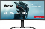 Žaidimų kompiuterinis monitorius - IIYAMA - 34" - 180Hz - VA panelė - 0.4ms - Auk&scaron;čio reguliavimas - G-Master Red Eagle