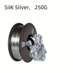 PLA 3D spausdinimo gijos siūlas, PLA Silk Silver 250g