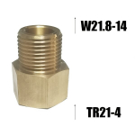 CO2 reguliatoriaus adapteris W21.8-14 į TR21-4, TR21-4 iki W21.8-14 vario