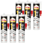 6x "Pattex One4All Crystal" 290 g montavimo klijai