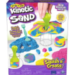 I&scaron;silavinimo žaidimas - Spin Master - Kinetic Sand Set Squish N Create - 382g - Mėlyna, rožinė ir geltona