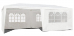 Komercinė sodo paviljono palapinė 3x6 m, 6 sienos, balta MultiGarden