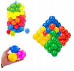 Kamuoliukai sausam baseinui spalvoti kamuoliukai - 100 vienetų 6cm - lenki&scaron;ki