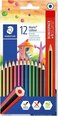 Staedtler Noris Colour spalvoti pie&scaron;tukai, 12 vnt. + pie&scaron;tukas