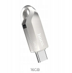 USB laikmena USB 3.0 / USB-C 16 GB greito perdavimo raktas Hoko Sidabrinis iki 150 MB/s