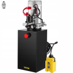 Vevor hidraulinis agregatas automatinis siurblys 10l 1500psi plieninis 12v