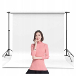 Studijinis fotografijos fonas Pro White baltas kartoninis kartonas 2x10m ant įvorės