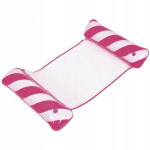 Pripučiamas gultas SunClub 33052, 120x72x17 cm, baltas/rožinis