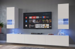 Prime-home svetainės baldų komplektas su Tv spintele, sieninė spinta su Led ap&scaron;vietimu, N21 1m