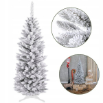 Balta Tanki dirbtinė Kalėdinė eglutė Eglė Ap&scaron;niegota sniegu Slim Pvc 180cm