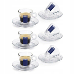 Lavazza Cappuccino puodelis 160ml su lėk&scaron;tele, stiklas, 6 vnt.