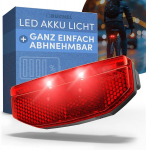 B&uuml;chel Dviračio galinis Led žibintas, Usb-c įkrovimas, be įrankių