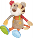 Sigikid 42852 mink&scaron;tas žaislas tigras patchwork sweety, mink&scaron;tas žaislas žaidimams ir glostymuisi, mink&scaron;tų medžiagų derinys kūdikiams ir vaikams, berniukams ir mergaitėms nuo 0 mėnesių iki 8 metų, įvairiaspalvis / tigras, 30 cm