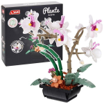 Konstrukciniai Žaislai: Baltas Orchidėjos Gėlės Kūrinys 581 Detalės