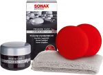 Sonax Carnaubacare Va&scaron;kas: 200ml Kietas Va&scaron;kas, Kempinė, Mikropluo&scaron;to &Scaron;luostė