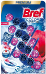 WC valiklis-gaiviklis Bref Color Aktiv Flower, 4x50g