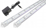 Led virtuvės ap&scaron;vietimas po spintele 2x60cm, &scaron;ilta balta