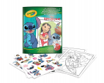 Spalvinimo rinkinys CRAYOLA Lilo ir Stitch lipdukų spalvinimo knygelė, 32 puslapiai + 4 lipdukų lapai