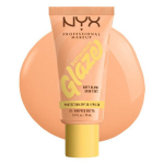 NYX Professional Makeup Buttermelt Glaze Tint, SPF30 fondas iki 12 val. laikymo, Plaktas Butta