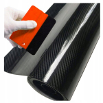 Carbon plėvelė 5d juoda blizgi 152x250cm dviračiui, slenksčiams, automobiliui