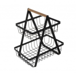 Dviejų auk&scaron;tų vaisių krep&scaron;elis MetalStack