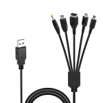 Yourkay Ni-ntendo ds įkrovimo laidas, 5-in-1 Usb įkrovimo laidas, 1.2 m, daugiafunkcinis duomenų perdavimo laidas, suderinamas su N-intendo 3ds/ndsl/sp/wiiu/psp