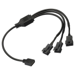 Sourcing map argb skirstytuvas, 12 v, 4 kontaktų į sm 4 kontaktų ki&scaron;tuką, ilgintuvas, adapterio jungtis, atsakingas už pc ventiliatoriaus veikimą, kompiuterio korpusas, pagrindinė plok&scaron;tė, 1 į 3 stilius