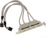 Usb 2.0 4-port plok&scaron;tei, 9-pin jungtis
