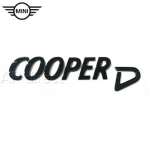 MINI BLACK COOPER D BAGAŽINĖS EMBLEMA 51142465248 ORIGINALUS